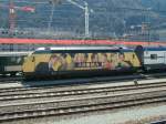 SBB,Werbelok BR460 am 10.04.01 in Chur  ...
