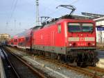 RE5 von Rostock Hbf.nach Lutherstadt Wittenberg kurz nach der bereitstellung ...