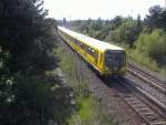 U-Bahn der Baureihe H in Richtung H�now. 9.5.02  ...