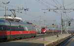 ETR 500 als Frecciarossa - Rote Pfeile in Milano Centrale ...