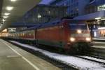 101 044 mit EC 189 am 28.01.2009 in M�nchen Hbf. ...