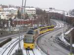 Stadtbahn-Doppeltraktion der U6 auf ...  Gisela, Matthias und Jonas Frey 28.01.2005