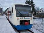 Bahnhof Bad Saarow OE 35 steht zur Abfahrt ...