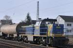 Eine MaK 1206, hier V 2101 der MWB macht sich ...