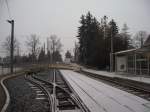 Hier die besagte Endstelle ...  Mario Hasch 03.02.2009