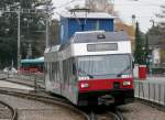 ASm Aare Seeland Mobil asm - Nachschus des BTI Triebwagen Be 2/6 507 unterwegs von Biel nach T�uffelen in Nidau am 16.11.2008