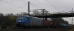 185 522-0 der LTH Transportlogistik durchfährt am 31.01.09 mit einem ... 185 522-0 der LTH Transportlogistik durchfährt am 31.01.09 mit einem ...