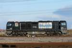 Mit ordentlich Speed rauschte diese Lokomotive durch den Rotterdamer Hafen. ...