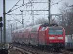 Wesentlich h�rter hat es 146 031-0 getroffen die ihren RE1 ...