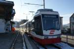 Appenzeller Bahnen Be 4/8 32 im Bahnhof Trogen wartet auf ...