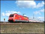 101 047-9 mit IC ...  Jens-Peter Schl�r 09.02.2009
