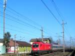 1116 176-6 durchf�hrt mit OEC564 Universit�tSalzburg den Bahnhof Marchtrenk; 090108  ...