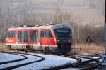 Desiro 642 700-0 der DB Erzgebirgsbahn verl�st am 07.02.09 den ...