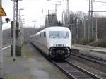 ICE BR402 bei der Durchfahrt in Unna am 12.2.2009  ...