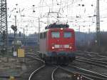 139 560-7 bei der Durchfahrt in Hamm(Westfl.) am 12.2.2009  ...