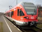 Flirt 429 029 am 24.Januar 2009 in Sassnitz.  ...