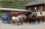 Alter BVZ Bahnhof im autofreien Zermatt. (Archiv 05/77) ... Alter BVZ Bahnhof im autofreien Zermatt. (Archiv 05/77) ...
