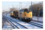 V200.1 von EBW passiert am 5.1.2009 den Bahnhof Hirschgarten  ...