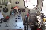 F�hrerstand der 332 215-2.Jeder hatte die M�glichkeit hier mitzufahren.

 Ohne ...