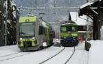 Der L�tschberger (RABDe 535 105) beim Halt in Lalden. 18. ...