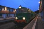 SU 45-069 am Abend des 04.02.2009 im DB Bahnhof Frankfurt/Oder ...