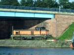 Diesellok 64014 ist im Hafengebiet von Stra�bourg unterwegs; 080829  ...