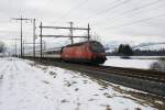 Re 460 069-8 f�hrt mit dem Ersatz-Cisalpino am 20.2.09 von ...