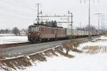 Re 4/4 172 und Re 4/4 189 ziehen einen Containerzug ...