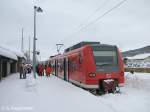 426 030 ist am 22.2.09 gerade in Ruhpolding angekommen und ...