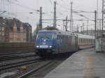 101 070-1 bei Schidt Wetter in Hannover HBF am 21.02.2009 ...