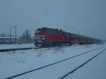 Ein RE verlässt Buchloe am 17.2.2009 Richtung Memmingen. ... Ein RE verlässt Buchloe am 17.2.2009 Richtung Memmingen. ...