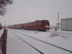 VT 612 f�hrt in Buchloe ein. 17.2.2009  ...