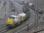SNCB-Lok 7712 bei Rangierarbeiten ...  Dieter Schumacher 23.02.2009