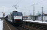189 998 mit Autoganzzug ...  Korbinian Eckert 25.02.2009