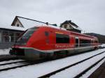 Der 641 020 am 21.02.2009 bei der Einfahrt in Rottenbach. ...