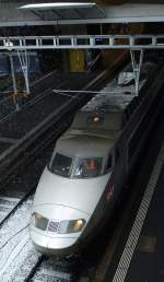 TGV in Bern zum abstellen zur ruhe Pause. Da erst ...