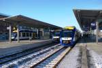 
4 mal HEX im Bahnhof Halberstadt, Gleis 2a Halle/ Saale ...
