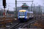Ein HEX erreicht am 22.02.09 Halle(S) Hbf.  ...