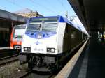 Privat tritt auf DB in Hannover in der linken Ecke ...