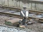Die Weichenlaterne der Weiche 170 in Hanau Hbf.  ...