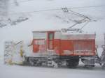 Xrot et 9218 - Bahnhof Alp Gr�m - 06-02-2009  ...