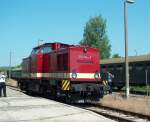 MTEG 204 354-5 beim umsetzen im Bf Karsdorf; 07.06.2008  ...