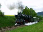 50 3648-8 ist am 25.05.06 Richtung Bahnhof Annaberg-Buchholz unterwegs. Hier ...