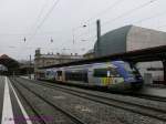 Die beiden SNCF-Triebwagen X73095+X73916 mit R�gion Alsace Beschriftung stehen in ...