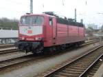 Orientrote 181 215-5 Abgestellt hinterm Karlsruher Hbf am 8.3.09  ...