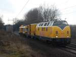 V 270.07 (EBW-Cargo) mit Bauzug am 7.3.2009 durch Ahlten -> ...