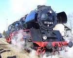 50 3648-8 am 18.02.07 im Bahnhof Schlettau.  ...