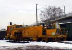 Nivellier-Richt-Stopfmaschine (Schmalspur)in Freital-Hainsberg am 17.01.2009   ...