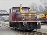 Der Dieselrangiertraktor 1001 war am 01.03.09 im Bahnhofsareal von Luxemburg-Hollerich ...