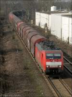 189 074-8 mit G�terzug ...  Klaus Muhs 13.03.2009